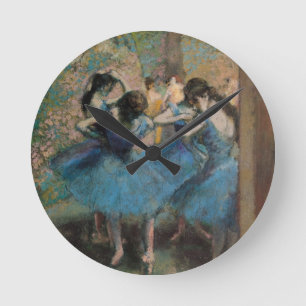 Edgar Degas Dancers in blue, 1890 Round Clock