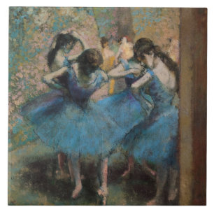 Edgar Degas   Dancers in blue, 1890 Tile