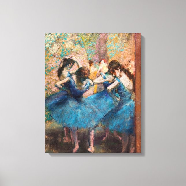 Edgar Degas - Dancers in blue Canvas Print (Front)