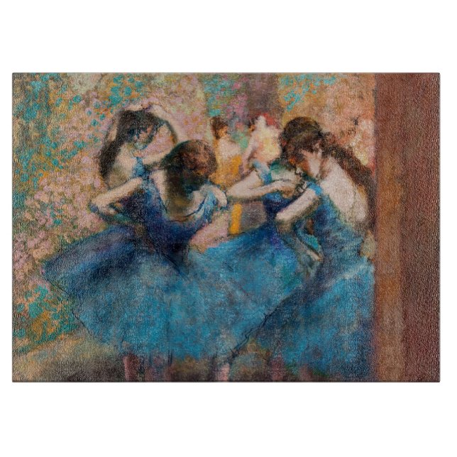 Edgar Degas - Dancers in blue Cutting Board (Front)