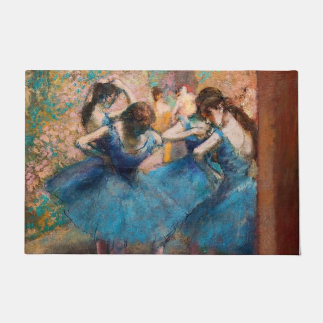 Edgar Degas - Dancers in blue Doormat (Front)