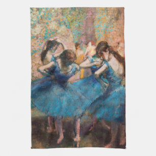 Edgar Degas - Dancers in blue Kitchen Towel