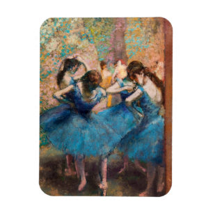 Edgar Degas - Dancers in blue Magnet