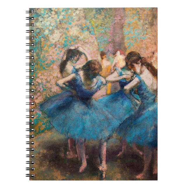 Edgar Degas - Dancers in blue Notebook (Front)