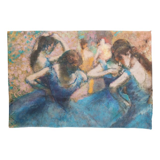 Edgar Degas - Dancers in blue Pillowcase (Front)