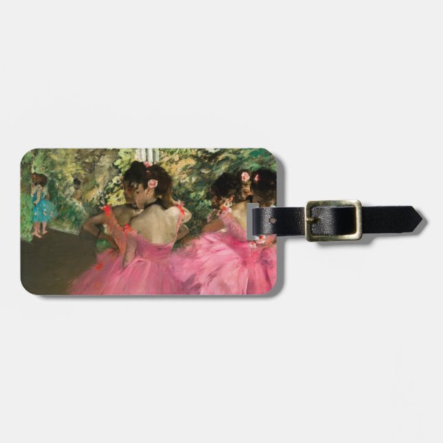 Edgar Degas - Dancers in pink Luggage Tag (Front Horizontal)