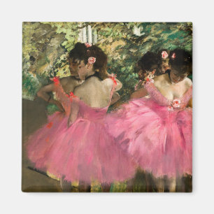 Edgar Degas - Dancers in pink Magnet