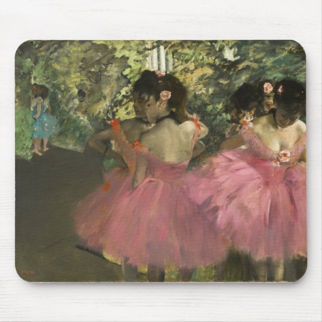 Edgar Degas - Dancers In Pink Mouse Pad (Front)