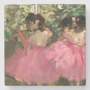 Edgar Degas - Dancers in pink Stone Coaster