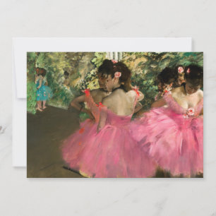 Edgar Degas - Dancers in pink Thank You Card
