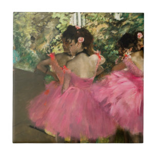 Edgar Degas - Dancers in pink Tile