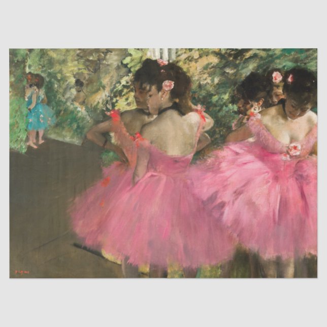 Edgar Degas - Dancers in pink Tissue Paper (Front)