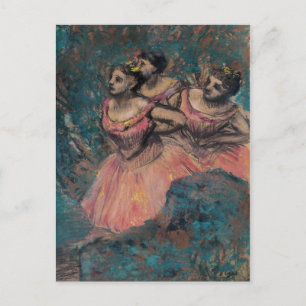 Edgar Degas   Dancers in Red Costumes Postcard