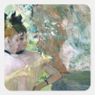 Edgar Degas   Dancers in the Wings Square Sticker