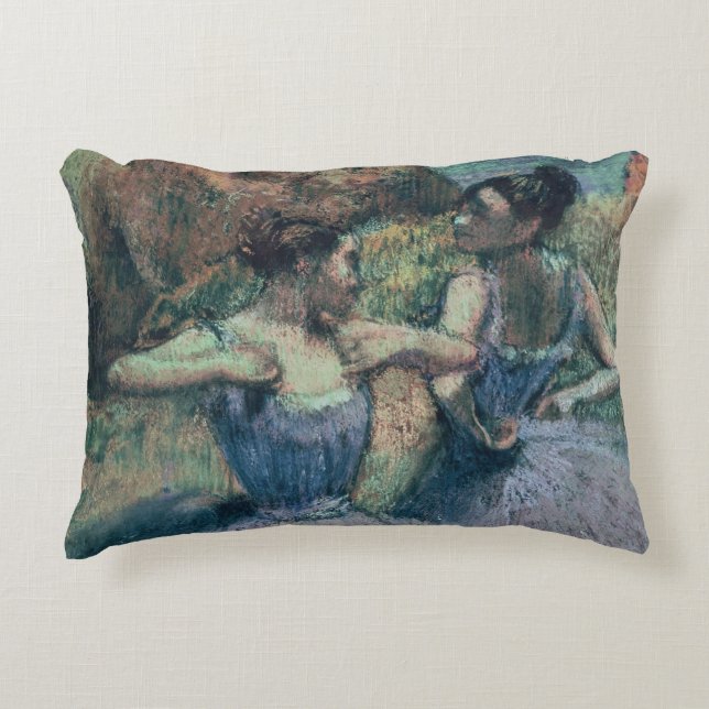 Edgar Degas | Dancers in Violet Decorative Pillow (Front)