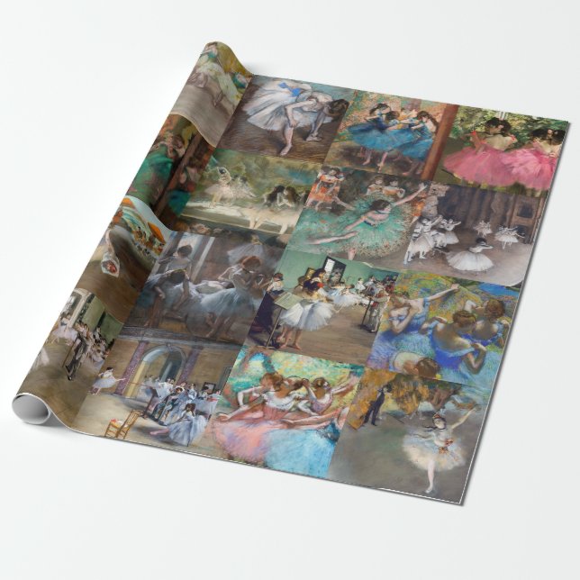 Edgar Degas - Dancers Masterpiece Selection Wrapping Paper (Unrolled)