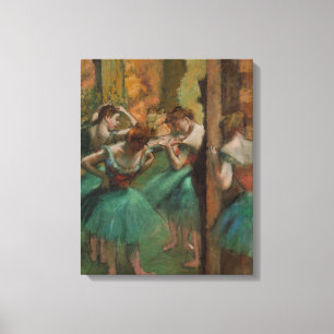 Edgar Degas Dancers Pink and Green Canvas Print