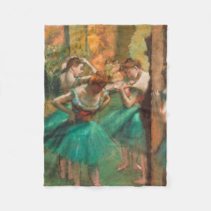 Edgar Degas - Dancers, Pink And Green Fleece Blanket