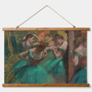 Edgar Degas - Dancers, Pink and Green Hanging Tapestry