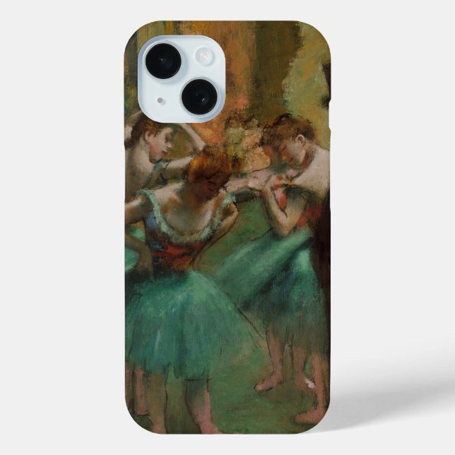 Edgar Degas Dancers Pink and Green iPhone Case (Back)
