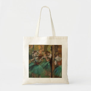 Edgar Degas Dancers Pink and Green  Tote Bag