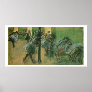 Edgar Degas Dancers rehearsing Poster