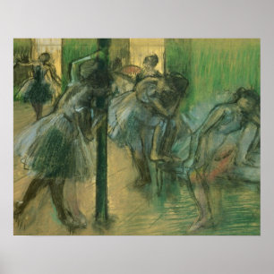 Edgar Degas Dancers rehearsing Poster