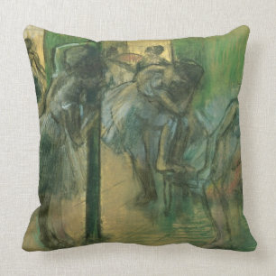 Edgar Degas Dancers rehearsing Throw Pillow
