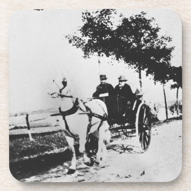 Edgar Degas | Edgar Degas and a friend Coaster (Front)