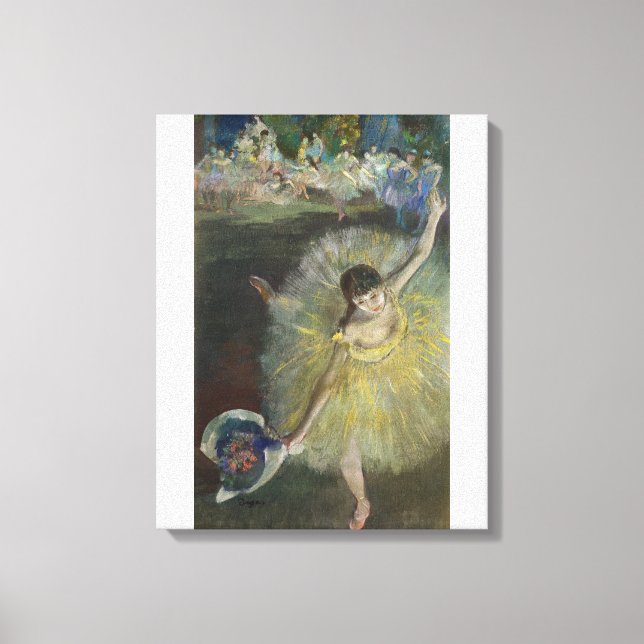 Edgar Degas | End of an Arabesque, 1877 Canvas Print (Front)