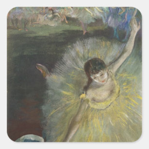 Edgar Degas End of an Arabesque, 1877 Square Sticker