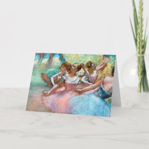 Edgar Degas - Four Ballerinas on Stage Card
