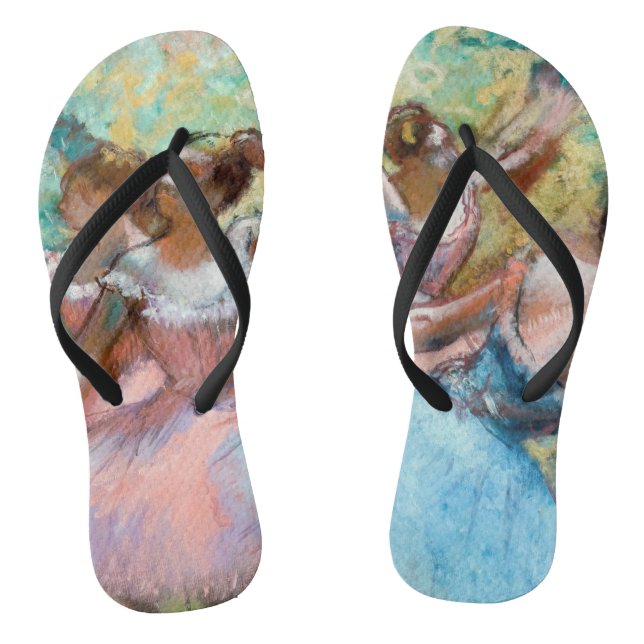 Edgar Degas - Four Ballerinas on Stage Flip Flops (Footbed)