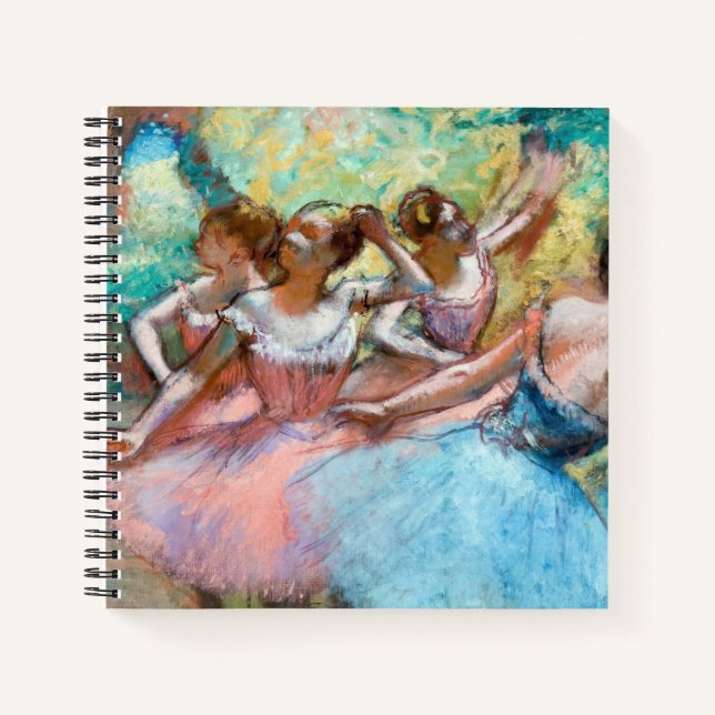 Edgar Degas - Four Ballerinas on Stage Notebook (Front)