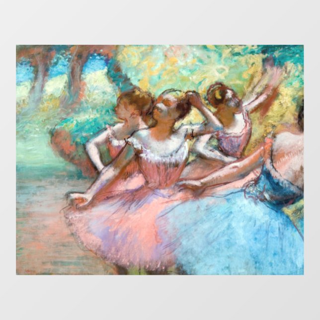 Edgar Degas - Four Ballerinas on Stage Window Cling (Sheet)