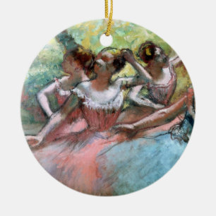 Edgar Degas   Four ballerinas on the stage Ceramic Ornament