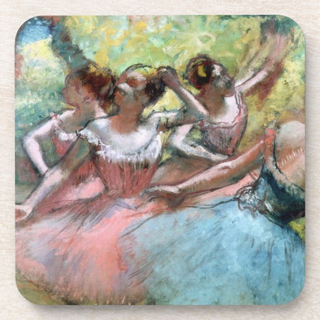 Edgar Degas | Four ballerinas on the stage Coaster (Front)