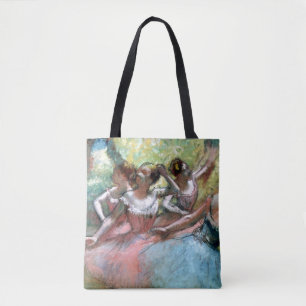 Edgar Degas   Four ballerinas on the stage Tote Bag