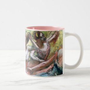 Edgar Degas   Four ballerinas on the stage Two-Tone Coffee Mug