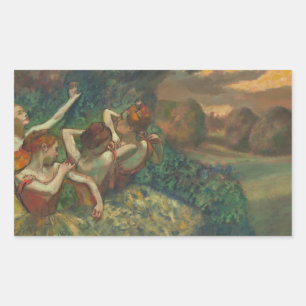 Edgar Degas Four Dancers Impressionist Sticker