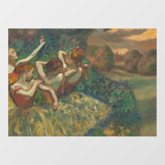 Edgar Degas Four Dancers Impressionist Window Cling (Sheet)
