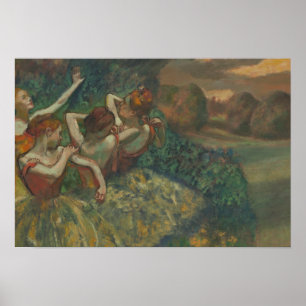 Edgar Degas - Four Dancers Poster