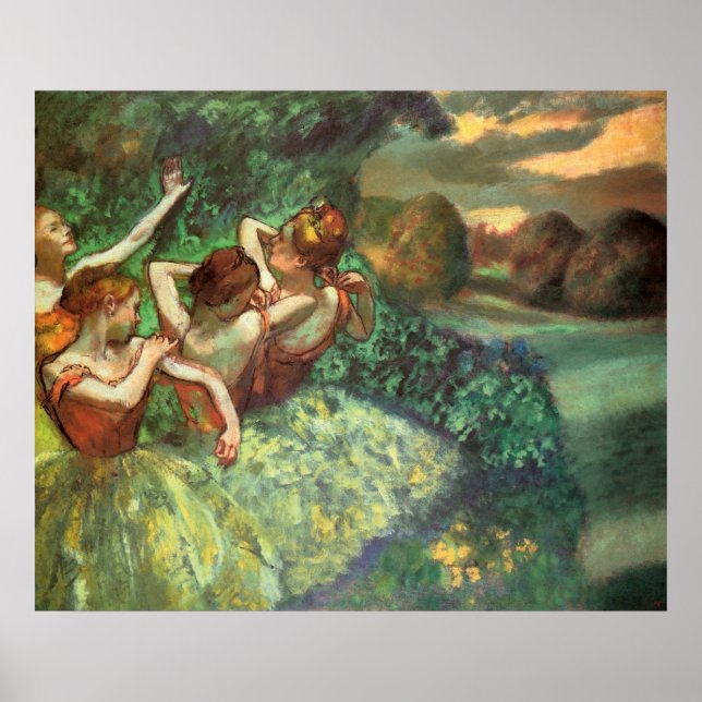 Edgar Degas Four Dancers Poster (Front)