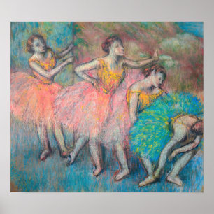 Edgar Degas - Four Dancers Poster