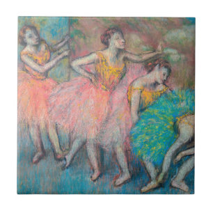 Edgar Degas - Four Dancers Tile