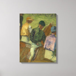 Edgar Degas   Four Jockeys Canvas Print