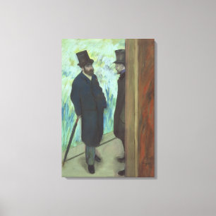 Edgar Degas   Friends at the Theatre Canvas Print