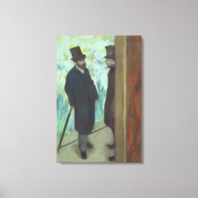Edgar Degas | Friends at the Theatre Canvas Print (Front)