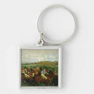 Edgar Degas Gentlemen race, Before the Departure Keychain