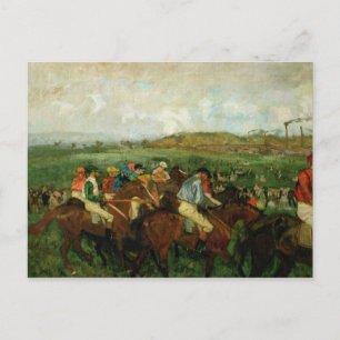 Edgar Degas Gentlemen race, Before the Departure Postcard